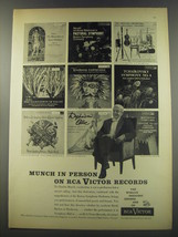 1956 RCA Victor Records Advertisement - Charles Munch - £14.58 GBP