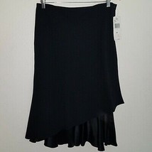 NWT Jones New York Black Skirt 12 Career Formal Tiered Ruffle Hem Midi Retail$99 - £23.23 GBP