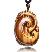 good luck natural tiger eye stone pi yao Amulet pendant - £28.42 GBP