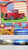 Puzzlebug American Pickup Truck - 100 Piece Jigsaw Puzzle Free Bonus 2019 Magnet - £10.38 GBP