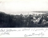 Vtg Cartolina 1906 Porta Jefferson Porto Bird&#39;s Eye Vista Undivided - $39.90