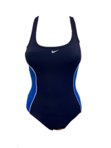 NWT $100 Nike Women&#39;s Size 6 One Piece Swim Bathing Suit Navy  NESS6320 - £29.13 GBP