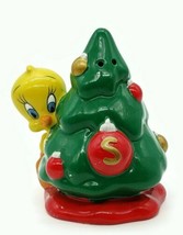 Yellow Tweety Bird 1996 Single Salt Shaker Green Christmas Tree - £7.74 GBP