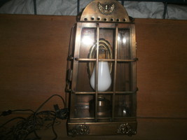 Antique Brass Hanging Light Fixture , &quot; Underwriters Laboratories &quot; - $150.00