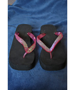 Pink Sequin Wedge Sandals - $8.99