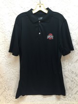 Ohio State Buckeyes Football Black Polo Shirt OSU J.America Athletic Size M  - £11.49 GBP