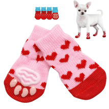 Cozy Paws: Stylish Anti-Slip Pet Socks - £7.93 GBP