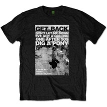 The Beatles Rooftop Shot Black Official Tee T-Shirt Mens Unisex - £25.04 GBP