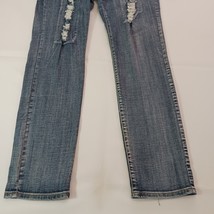 Elite Jeans Women’s Size 13/14 Blue Stretch Distressed Pants (34×32) PR95726 image 13