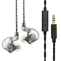 QKZ ZXT 2023 Ergonomic Wired HD Mega BASS HIFI Dynamic Coil Headphones/H... - £27.91 GBP