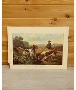 Vintage 1957 Currier &amp; Ives Lithograph American Field Sports Calendar No... - $70.07 CAD
