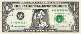 Easter Bunny On Real Dollar Bill Collectible Celebrity Cash Money Gift - £7.14 GBP
