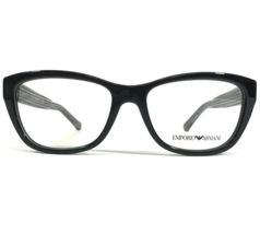 Emporio Armani Eyeglasses Frames EA 3084 5017 Black Gray Clear Striped 52-16-140 - £55.88 GBP