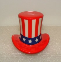 NORA FLEMING Mini Home of the Free Uncle Sam Hat New Version A53 July 4t... - £27.45 GBP