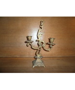 Brass Candle Holder , Gothic Look  1 Foot Tall - €47,38 EUR