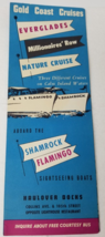 Miami Shamrock Flamingo Alligator Wrestling Lee&#39;s Ski School 1955 Brochure - $18.95