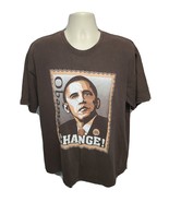 2008 Barack Obama Change Adult Brown XL TShirt - $17.82