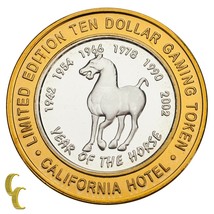 Sam Boyd&#39;s California Hotel $10 Casino Gaming Token Year of the Horse 99... - $62.37