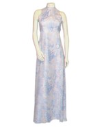Vintage Chiffon Halter Dress, Empire Waist, 1970s Prom Party Formal Even... - £229.35 GBP