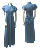 1970&#39;s Maxi Dress, Empire Waist and Bell Sleeves, Edwardian-Victorian-St... - £69.98 GBP