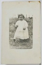RPPC Victorian Child Cutest Smile And Dress Postcard M13 - £7.15 GBP