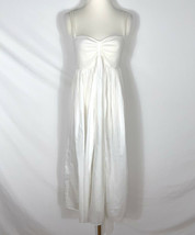 J EAN Paul Gaultier Soleil Maxi Dress Size L White Sleeveless Cotton - £315.42 GBP