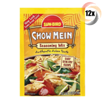 12x Packets Sun Bird Chow Mein Seasoning Mix | Authentic Asian Taste | 1oz - £24.10 GBP