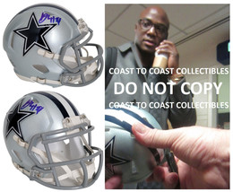 DeMarcus Ware signed Dallas Cowboys mini football helmet proof COA autog... - £155.80 GBP