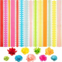 252 Pieces Paper Quilling Flower Quilling Art Strips Diy Flowers Petal Quilling  - £24.05 GBP