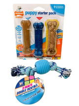 Nylabone Essentials Puppy Starter Pack Grain Free &amp; Zany Double Dentals ... - £15.89 GBP
