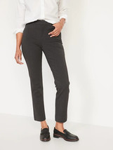 Old Navy High Waisted Pixie Straight Ankle Pants Womens 4 Tall Dark Gray... - £19.36 GBP