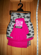 Joe Boxer Girl Clothes S/M Leopard Print Cold Weather Gear Set Hat Scarf... - $12.34