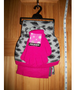 Joe Boxer Girl Clothes S/M Leopard Print Cold Weather Gear Set Hat Scarf... - £9.75 GBP