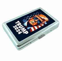 Donald Trump 2024 L3 Silver Metal Cigarette Case RFID Protection Wallet - £13.19 GBP