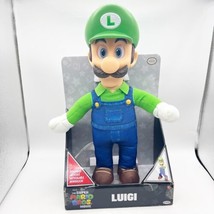 LUIGI 15&quot; Poseable Plush Fully Articulated Figure Super Mario Bros Movie... - £39.10 GBP