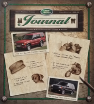 1999 LAND ROVER JOURNAL brochure catalog magazine ISSUE 3 Range Discovery - $12.50