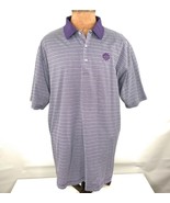 Peter Millar Golf Polo Waikoloa Hawaii Resort Men&#39;s XXL Purple Striped - £22.71 GBP