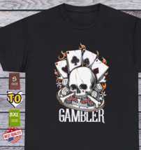 New Urban Poker Skull T Shirt Old School Casino Las Vegas Clothing Tee - $17.99+