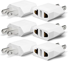 6 Pack! Europe To American Outlet Unidapt European Eu Us Travel Power PS5 Xbox - £6.96 GBP