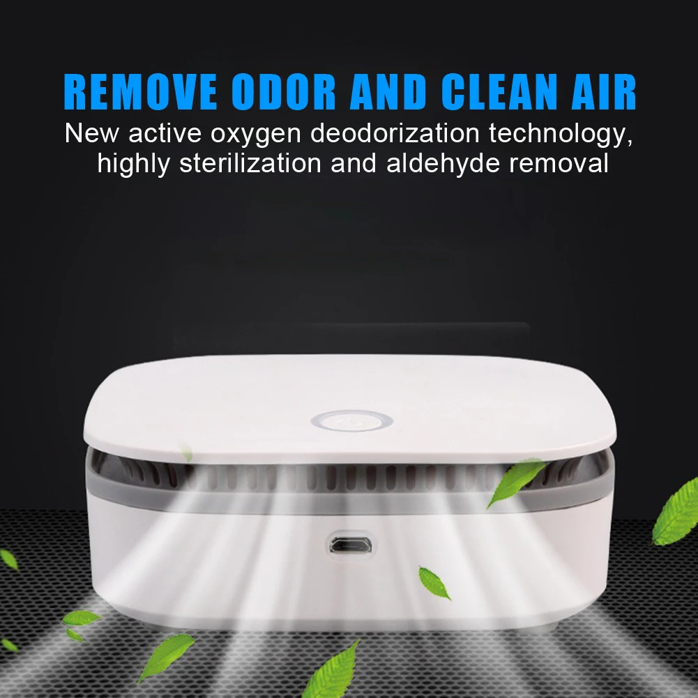 Portable Ozone Air Purifier Freshener Fridge Refrigerator Closets Portable - £12.49 GBP