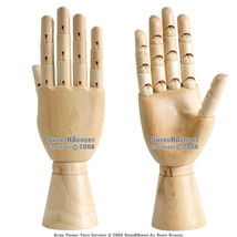 Wood Artist Right Hand w/ Jointed Fingers Product Showroom Display Stand - $18.79