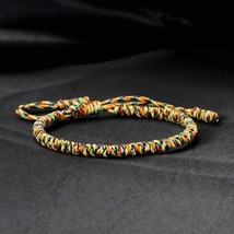 MultiColor Tibetan Buddhist Blessed Lucky Braided Bracelets For Women Men Handma - £7.81 GBP