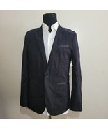 Calvin Klein Men Blazer Size M Black Corduroy Slim Fit 100% Cotton NWT - $77.55