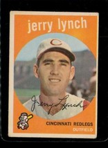 Vintage Baseball Trading Card Topps 1959 #97 Jerry Lynch Cincinnati Redlegs Wb - £9.99 GBP