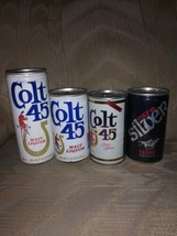 4 Colt 45 Beer Malt Liquor Cans Vintage VTG Man Cave Bar Decor By Nation... - £38.69 GBP