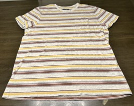 Lucky Brand Vintage Inspired Men’s Striped T-Shirt w/Pocket-Size XL - £11.71 GBP