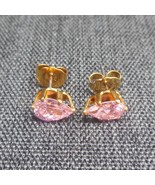 Earrings Avon Solitaire Pink Crystal Studs - $8.00