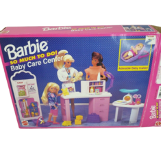 Vintage 1995 Mattel Barbie Doll So Much To Do Baby Care Center Extra Baby 67153 - £43.92 GBP