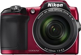 Nikon Coolpix L840 Digital Camera With 38X Optical Zoom And Built-In Wi-Fi (Red) - $199.99