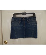 American Eagle Outfitters Front Zip Denim Mini Skirt Size 4 Women&#39;s NWOT - $28.70 CAD